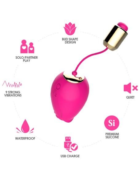 Armony - mandala huevo vibrador punto g control remoto fucsia