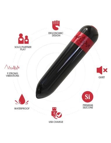 Armony - rocket bala vibradora control remoto negro