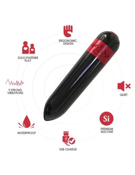 Armony - rocket bala vibradora control remoto negro