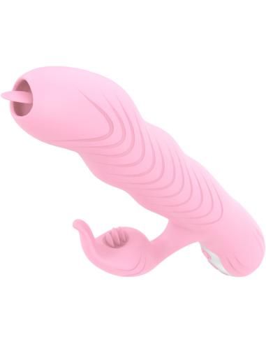 Armony - marcia vibrador & thrusting doble lengua efecto calor rosa