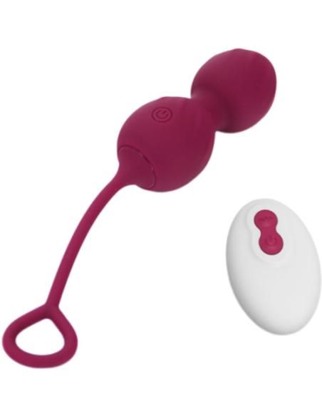Armony - blossoms pesas vaginales vibrador control remoto 10 vibraciones rojo oscuro