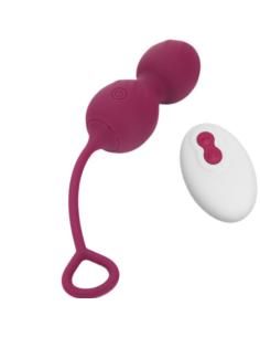 Armony - blossoms pesas vaginales vibrador control remoto 10 vibraciones rojo oscuro 2