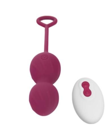 Armony - blossoms pesas vaginales vibrador control remoto 10 vibraciones rojo oscuro