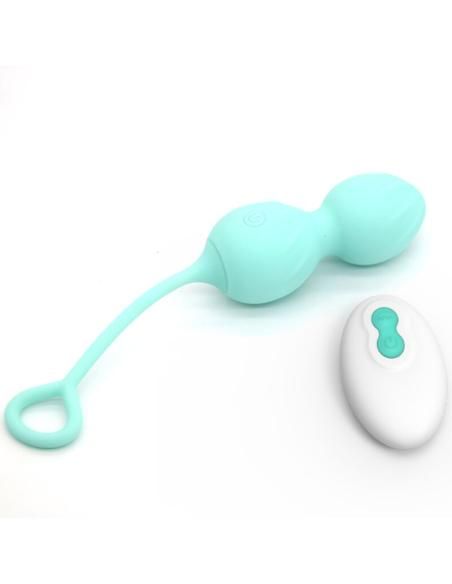 Armony - blossoms pesas vaginales vibrador control remoto 10 vibraciones verde
