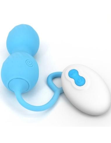 Armony - blossoms pesas vaginales vibrador control remoto 10 vibraciones azul