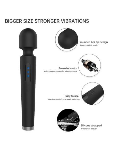 Armony - x power large masajeador & vibrador 7 vibraciones negro