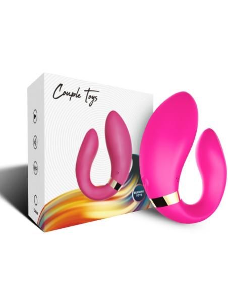 Armony - crescent vibrador pareja control remoto fucsia