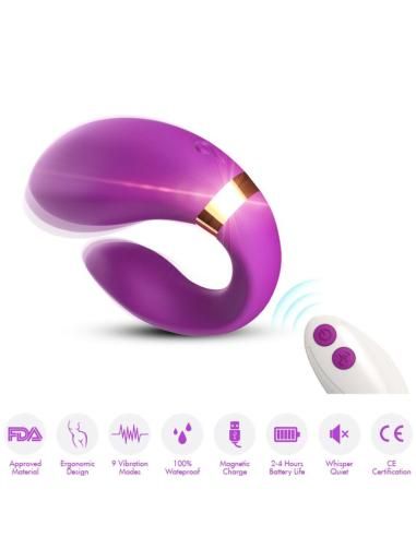 Armony - crescent vibrador pareja control remoto violeta
