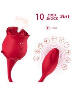 Armony - rosa succionador de clÍtoris & vibrador 10 modos rojo 2