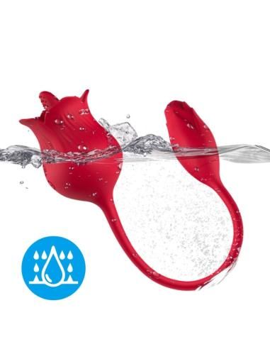 Armony - rosa vibrador estimulador clÍtoris con cola 10 modos rojo