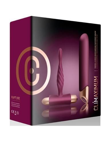Climaximum - rapture kit vibrador clÁsico + plug anal principiantes