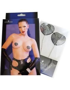 Chilirose - cr 4662 cubrepezones plateado & negro 2