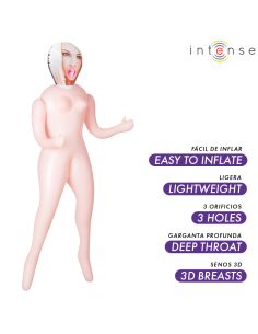 Intense dolls - irina muÑeca hinchable con tres orificios 2