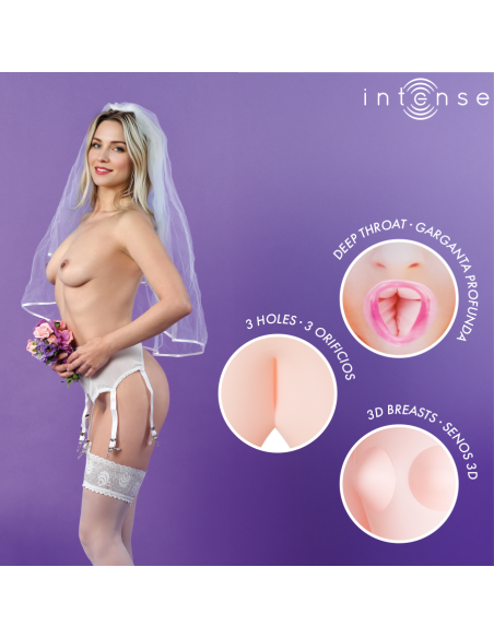 Intense dolls - irina muÑeca hinchable con tres orificios