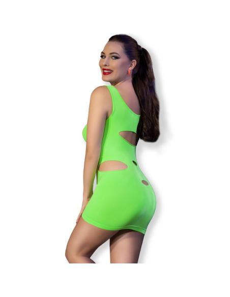 Chilirose - cr 4621 vestido verde s/m