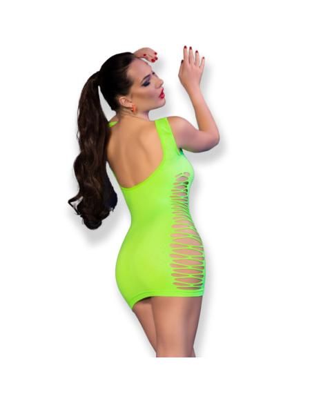 Chilirose - cr 4618 vestido verde s/m