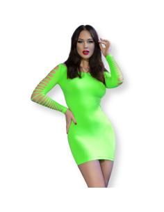 Chilirose - cr 4617 vestido verde s/m