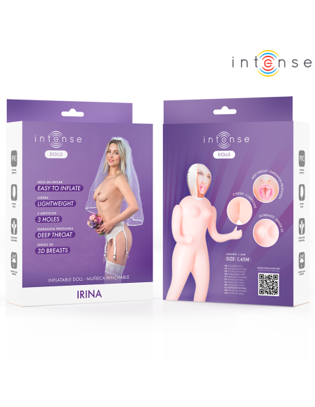 Intense dolls - irina muÑeca hinchable con tres orificios