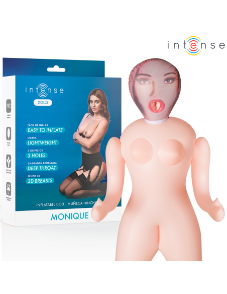Intense dolls - monique muÑeca hinchable con tres orificios
