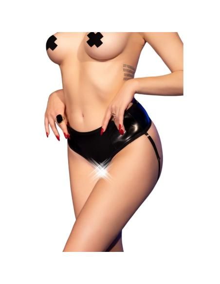 Chilirose - cr 4841 crotchless panty negro s/m