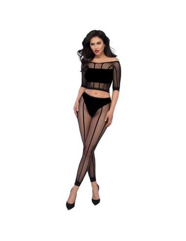 Chilirose - cr 4647 top & leggins negro s/m