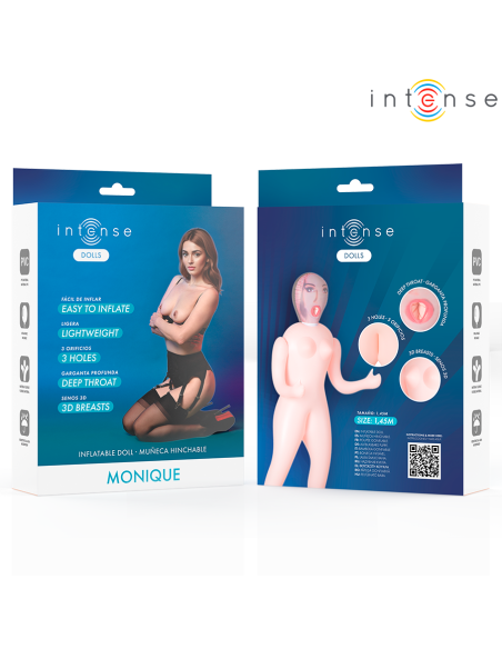 Intense dolls - monique muÑeca hinchable con tres orificios