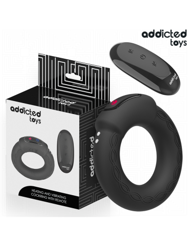 Addicted toys - anillo pene vibrador efecto calor control remoto