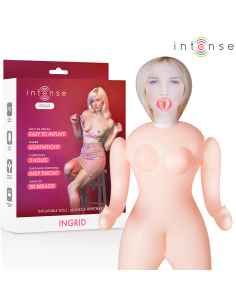 Intense dolls - ingrid muÑeca hinchable con tres orificios