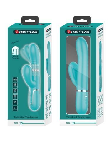 Pretty love - vibrador punto g multifunciÓn verde agua