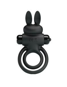 Pretty love - anillo vibrador iii conejo para pene negro