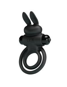 Pretty love - anillo vibrador iii conejo para pene negro 2