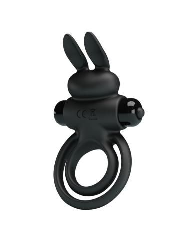 Pretty love - anillo vibrador iii conejo para pene negro