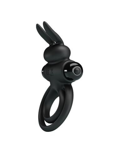 Pretty love - anillo vibrador iii conejo para pene negro