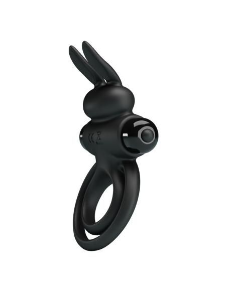 Pretty love - anillo vibrador iii conejo para pene negro