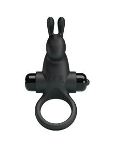 Pretty love - anillo vibrador + estimulador rabbit clÍtoris 10 vibraciones negro 2