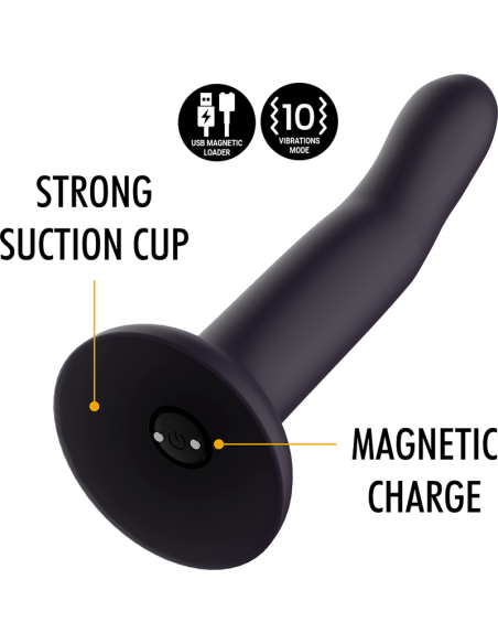 Mythology duman mystic dildo s - vibrador compatible con watchme wireless technology