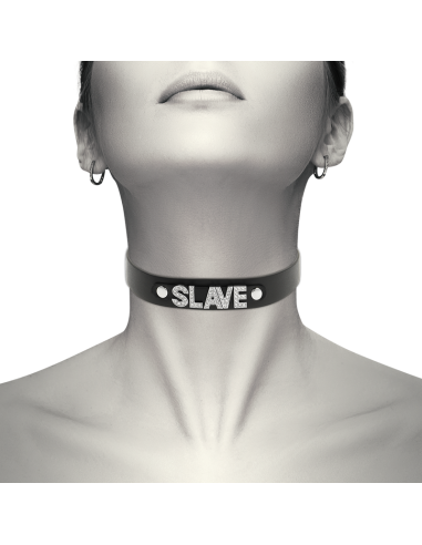 Coquette chic desire - choker cuero vegano slave
