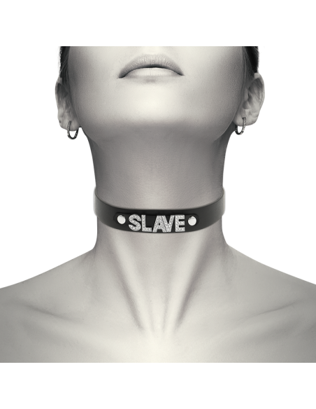 Coquette chic desire - choker cuero vegano slave
