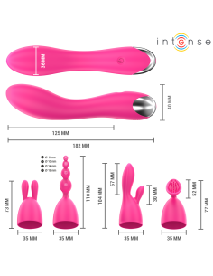 Intense - cher vibrador 20 patrones con cabezales intercambiables 2