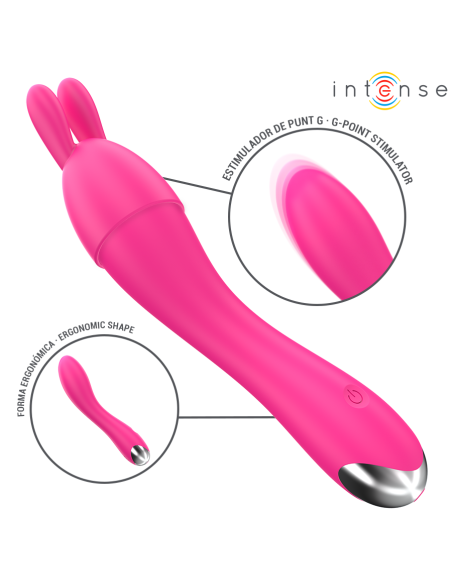 Intense - cher vibrador 20 patrones con cabezales intercambiables