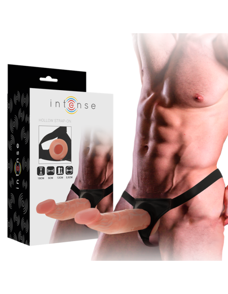 Intense - arnÉs hueco con dildo 18 x 3.5 cm