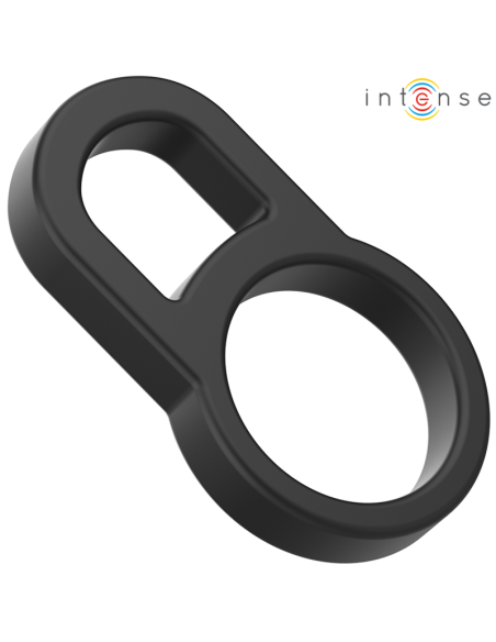 Intense - bobby anillo doble para pene silicona negro