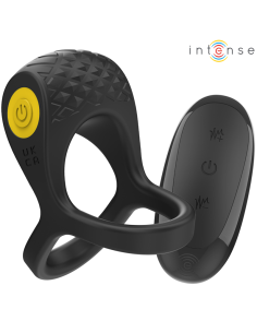 Intense - alex anillo doble vibrador pene 10 vibraciones negro