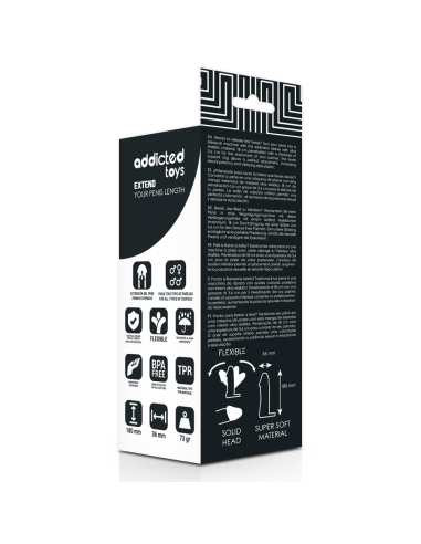 Addicted toys - extensiÓn pene 18 cm
