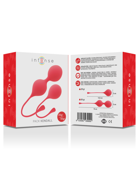 Intense - bolas kegel pack kendall rojo