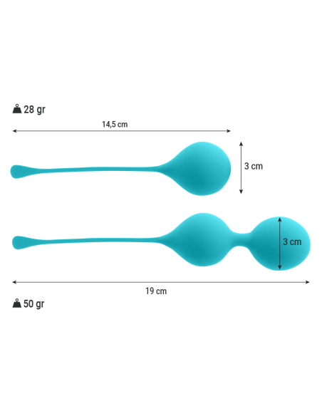 Intense - bolas kegel pack kendall azul