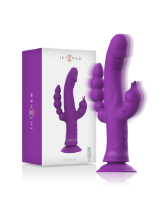 Intense - casanova vibrador rabbit silicona triple motor morado
