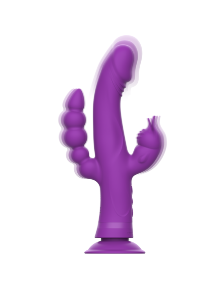 Intense - casanova vibrador rabbit silicona triple motor morado