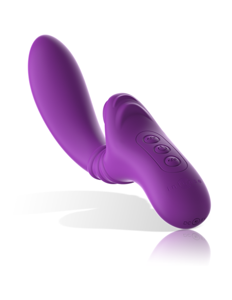 Intense - harry vibrador flexible con lengua morado