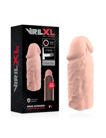 Virilxl - extension de pene liquid silicone v3 natural